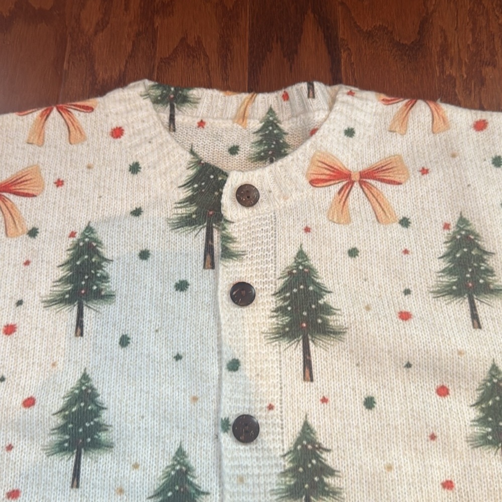 LAST ONE Christmas Trees & Bows Cardigan
Christmas Sweater - Picture 10 of 13